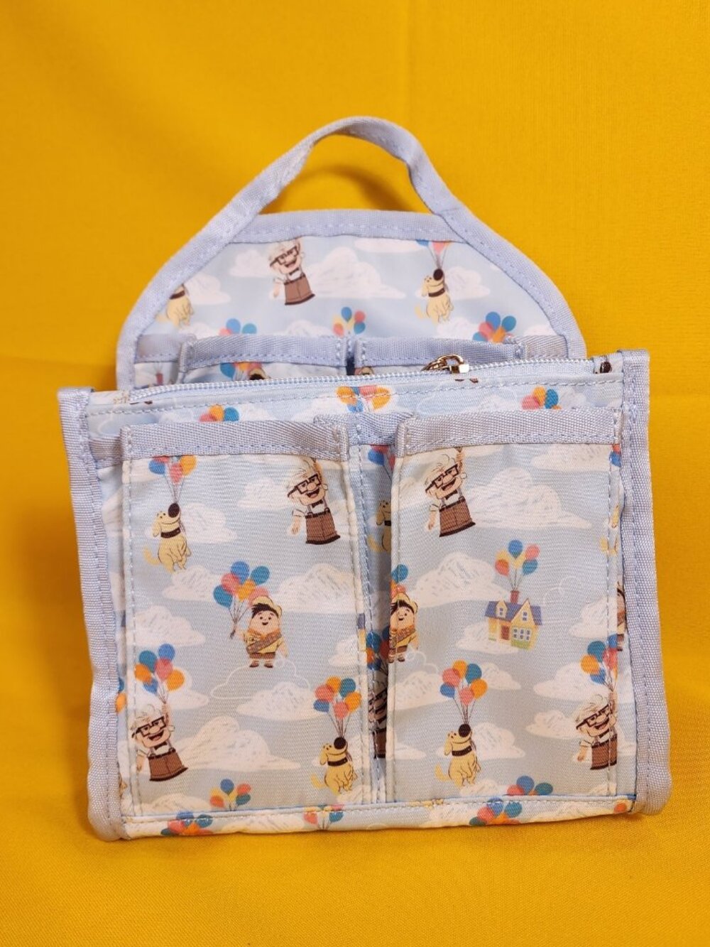 Disney Pixar UP Carl Dug Russel Balloon House Mini Backpack Organizer Insert NEW